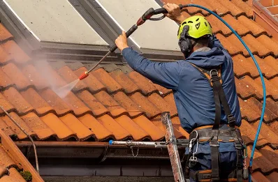 Démoussage et hydrofuge de toiture à Cauville